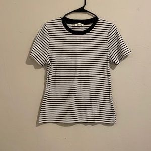 Black striped tee